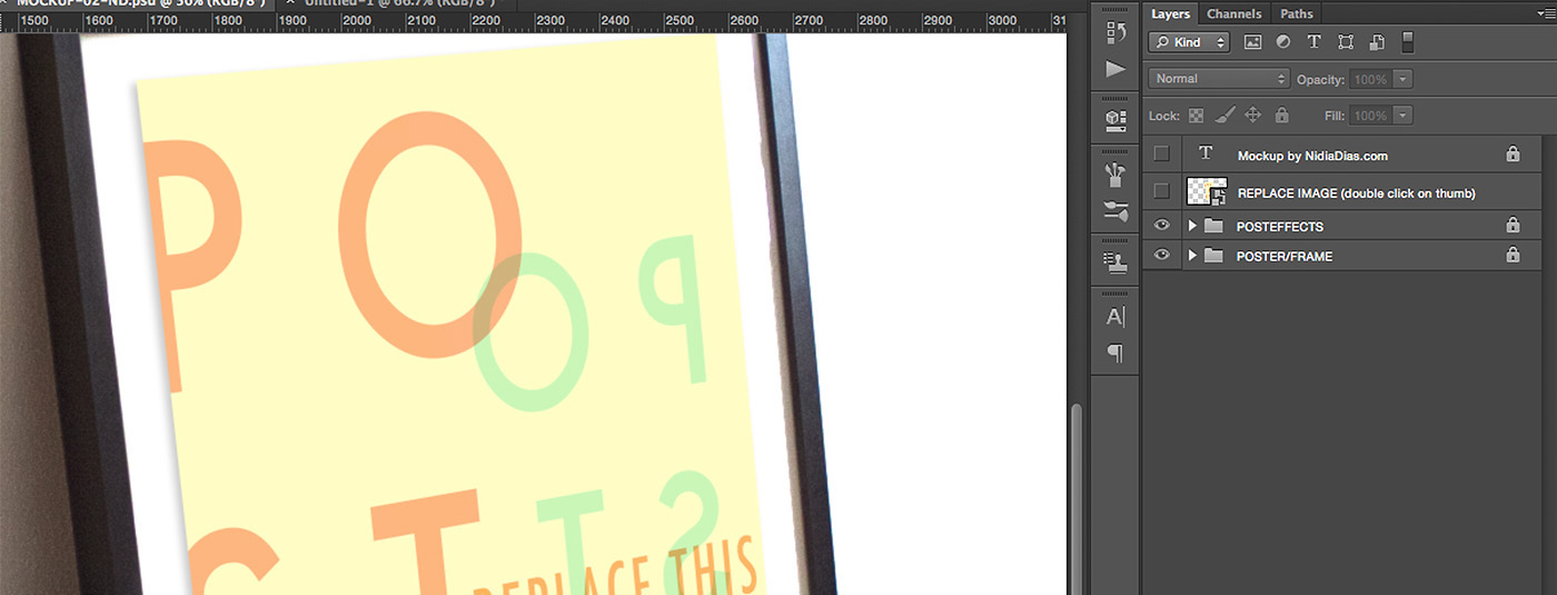 Download Mockup de poster Grátis - Criativo.Design