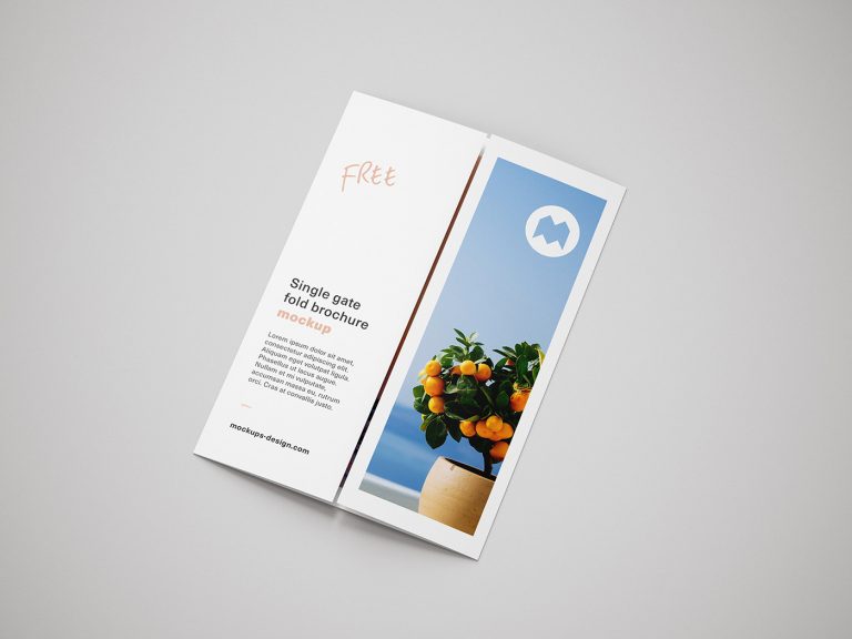 Download Mockup de folder com duas dobras Grátis - Criativo.Design