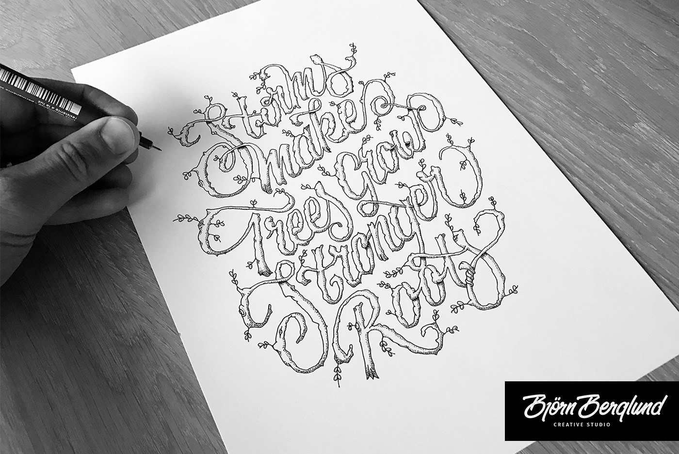 As sketchs de lettering de Björn Berglund - Criativo.Design
