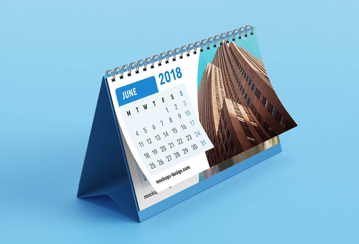 Mockup de calendário de mesa Grátis Criativo.Design