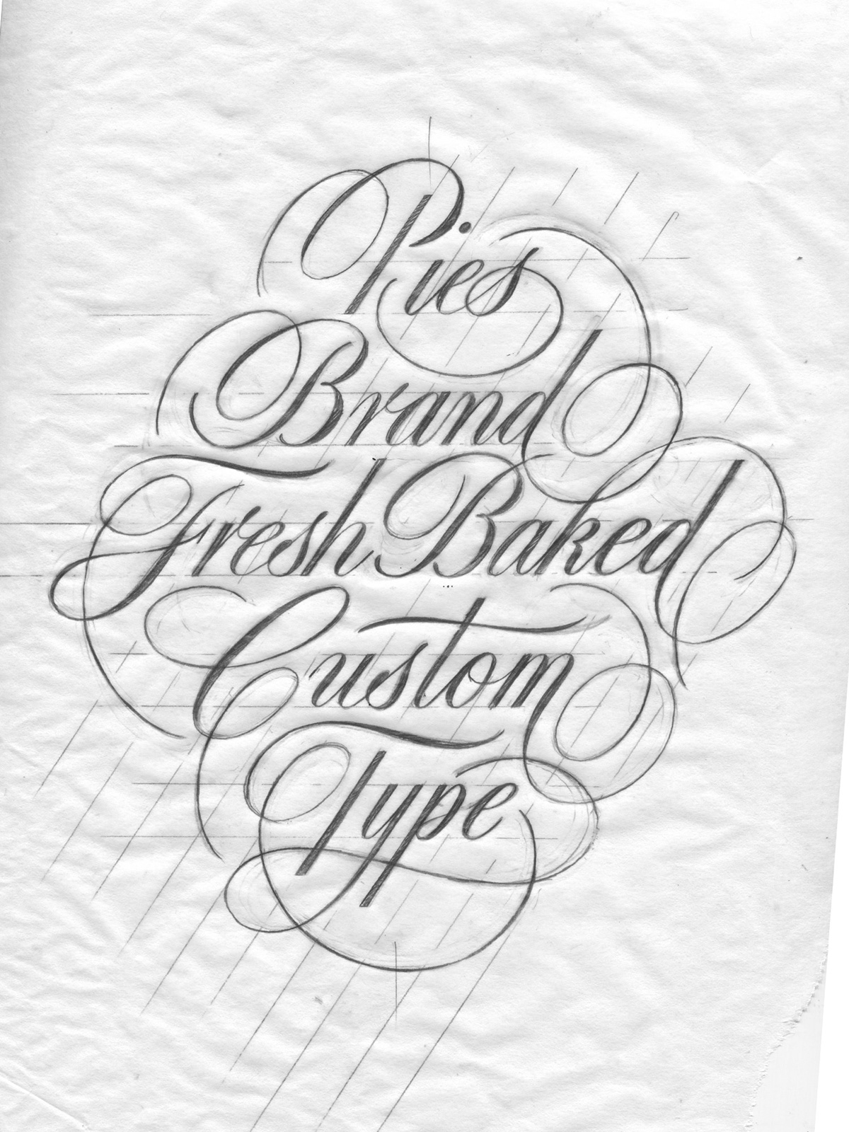 As sketchs de lettering de Stephen Pies - Criativo.Design