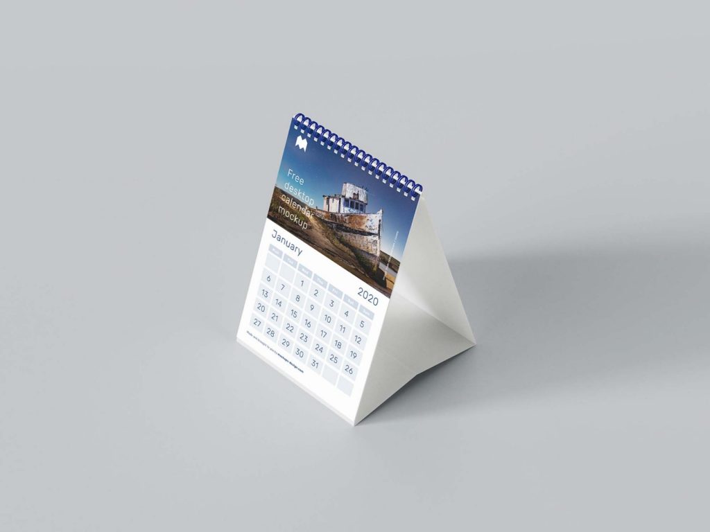 Mockup De Calendário De Mesa A5 Grátis   CriativoDesign