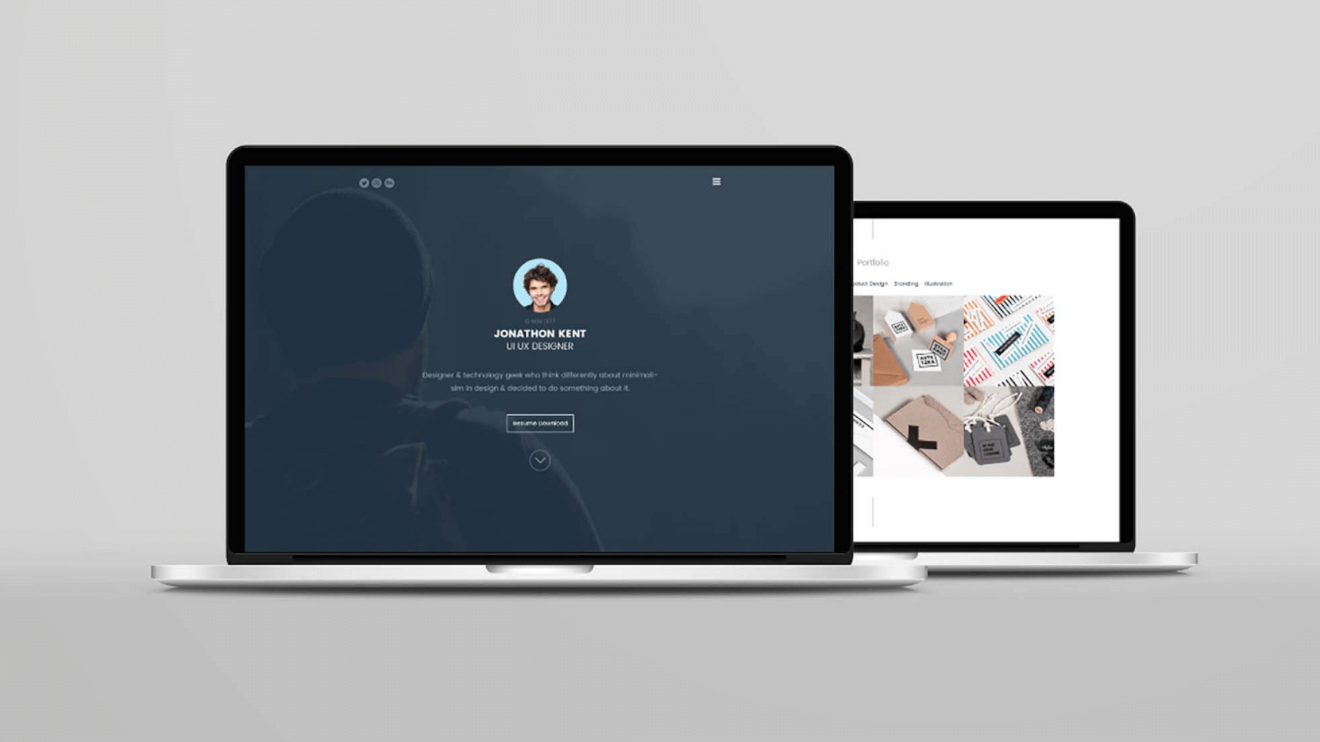 Mockup de notebook visto de frente Grátis Criativo.Design