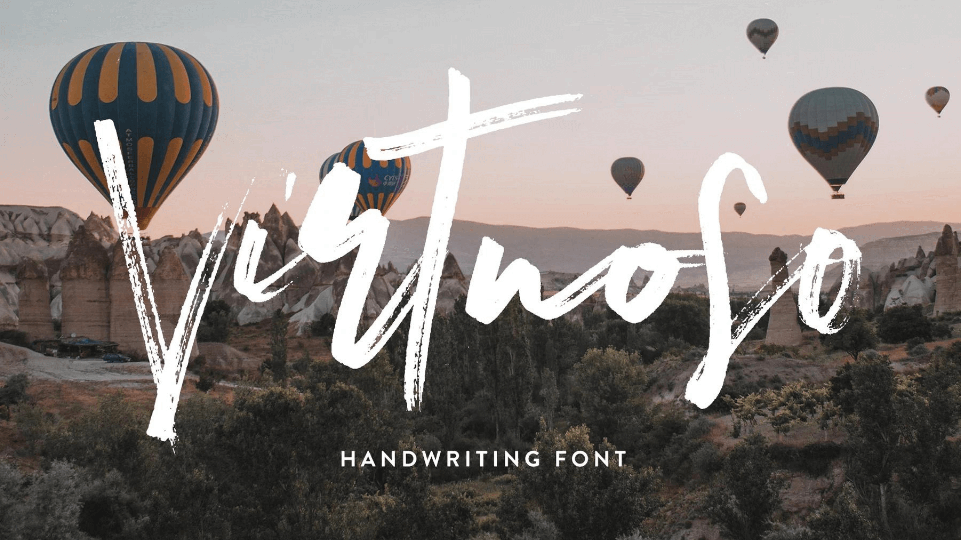 Virtuoso Fonte brush script Grátis Criativo.Design