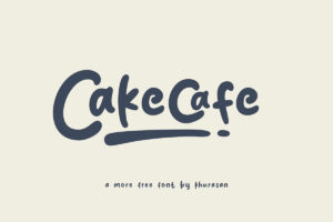 Cakecafe - Fonte Display Grátis