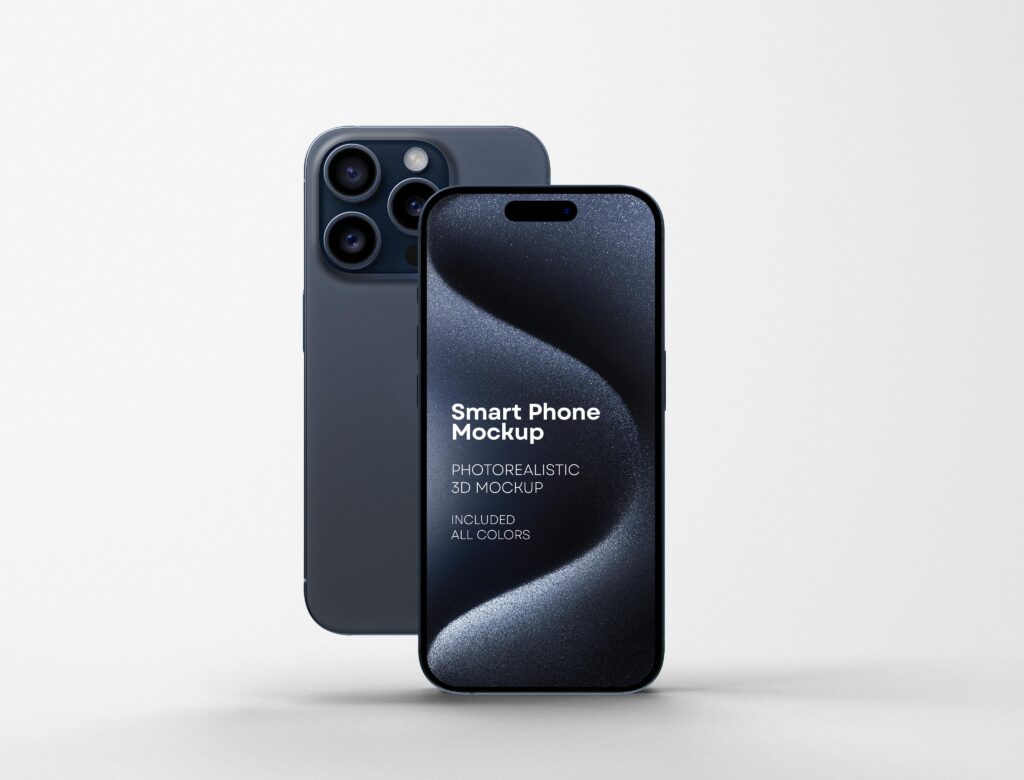 Mockup de iPhone 15 grátis