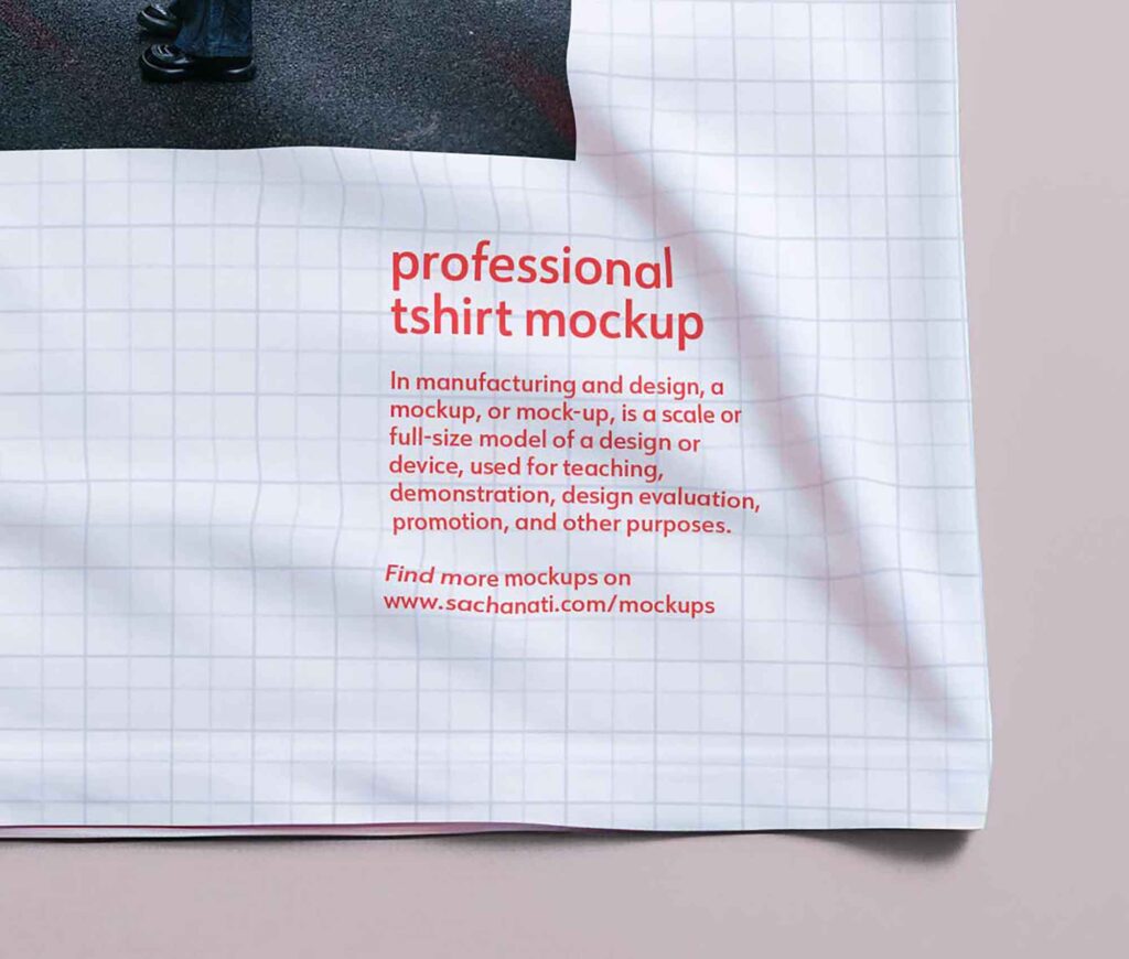Mockup de camiseta com impressão total grátis