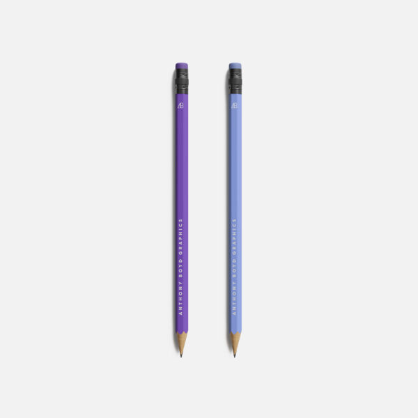 Mockup de dois lápis lado a lado grátis