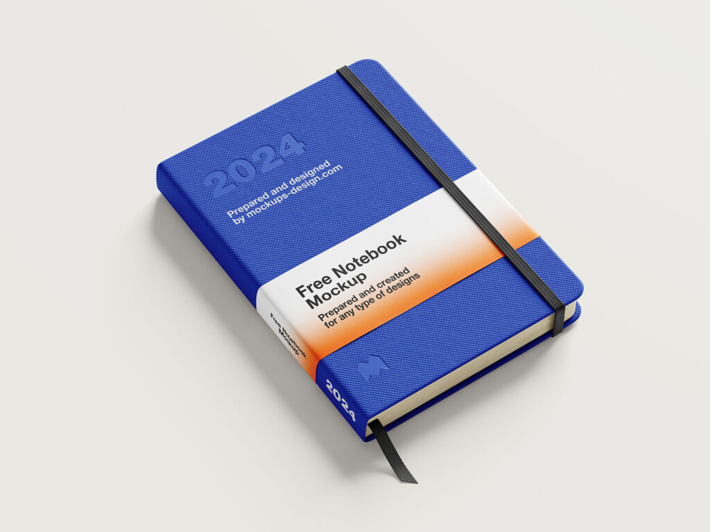 Mockup de caderno de anotações grátis 