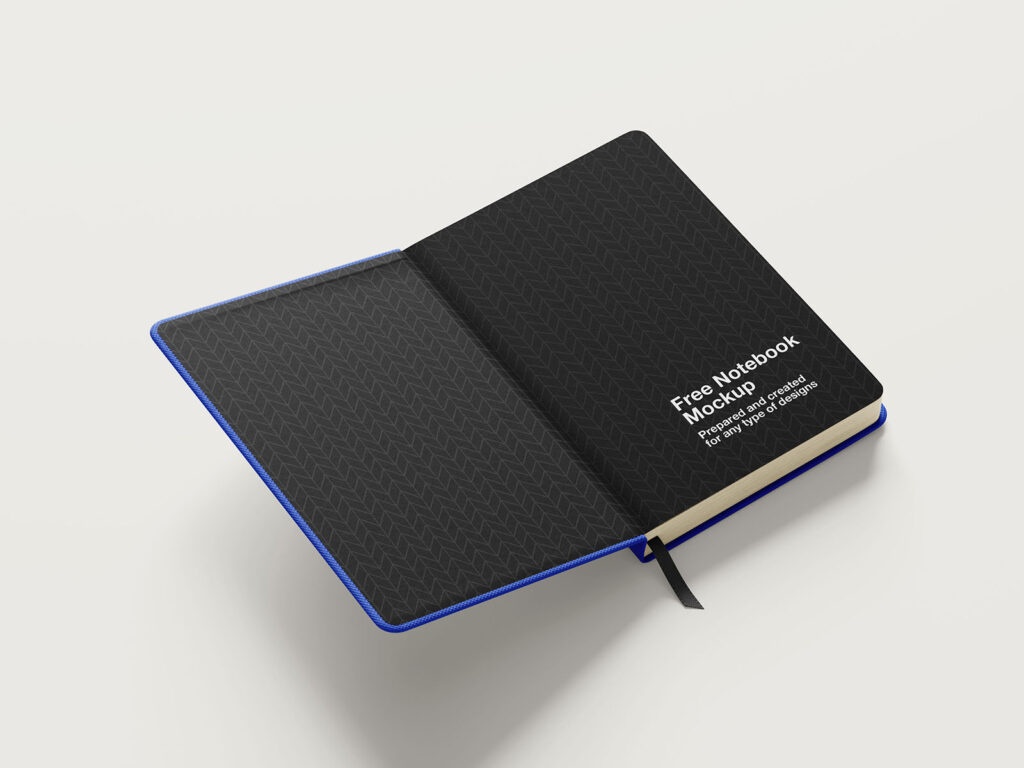 Mockup de caderno grátis