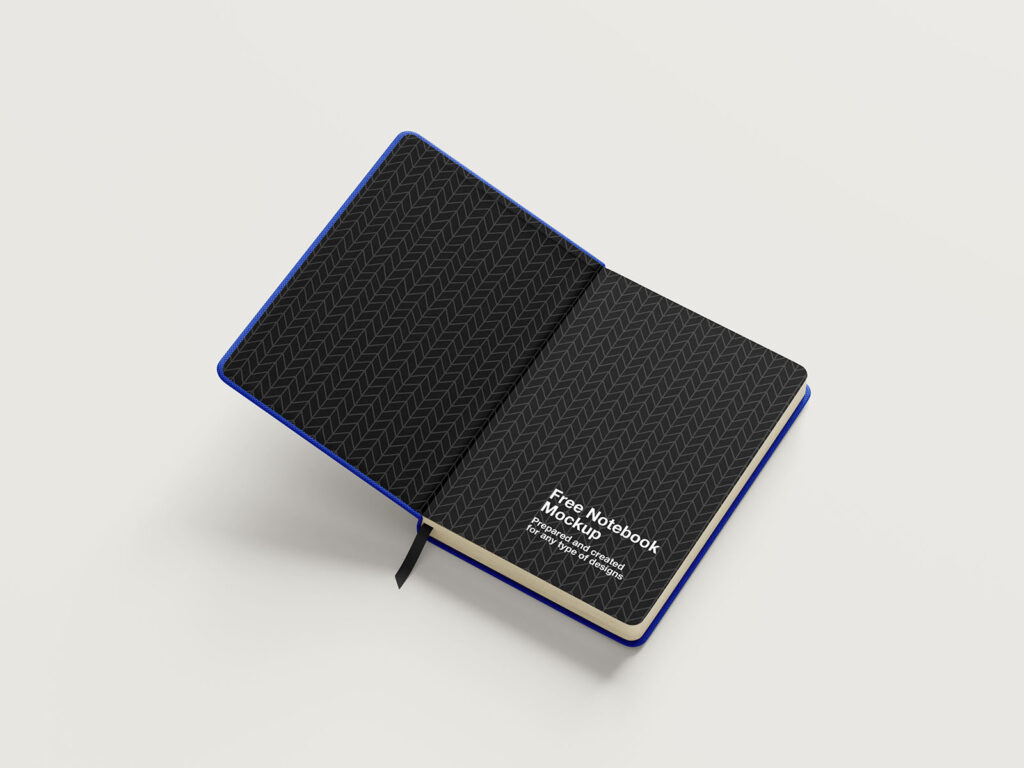 Mockup de caderno grátis