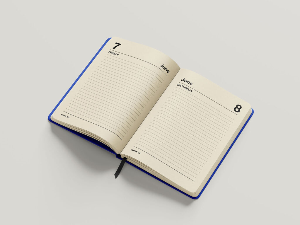 Mockup de caderno grátis