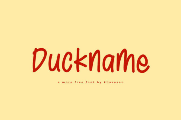 Duckname - Fonte manuscrita grátis