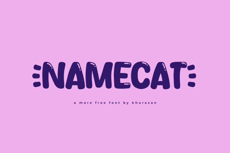 Namecat - Fonte Display grátis