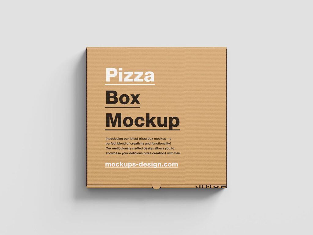 Mockup de caixa de pizza grátis