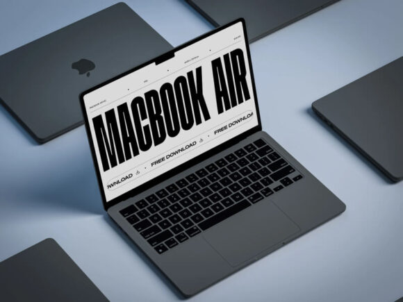 Mockup do Macbook Air M2 grátis