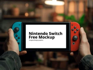 Mockup de Nintendo Switch Grátis