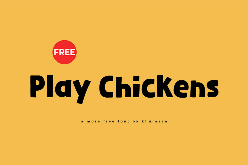 Play Chickens Display Font