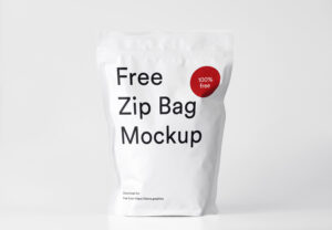 Mockup de Bolsa Plástica Zip Grátis