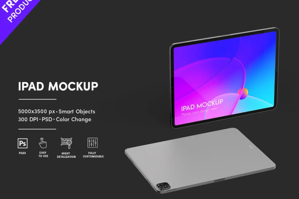 Mockup de iPad Grátis