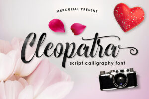 Cleópatra - Script Calligraphy Fonte Grátis