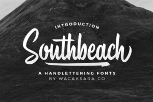 South Beach - Script Fonte Grátis