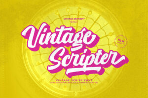 Vintage Scripter - Script Fonte Grátis