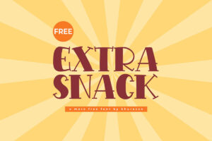 Extra Snack - Display Typeface Grátis