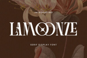 Lamoonze – Serif Display Fonte Grátis