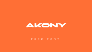 Akony - Fonte Grátis