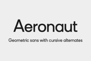 Aeronaut – Geométrica Sans Fonte Grátis