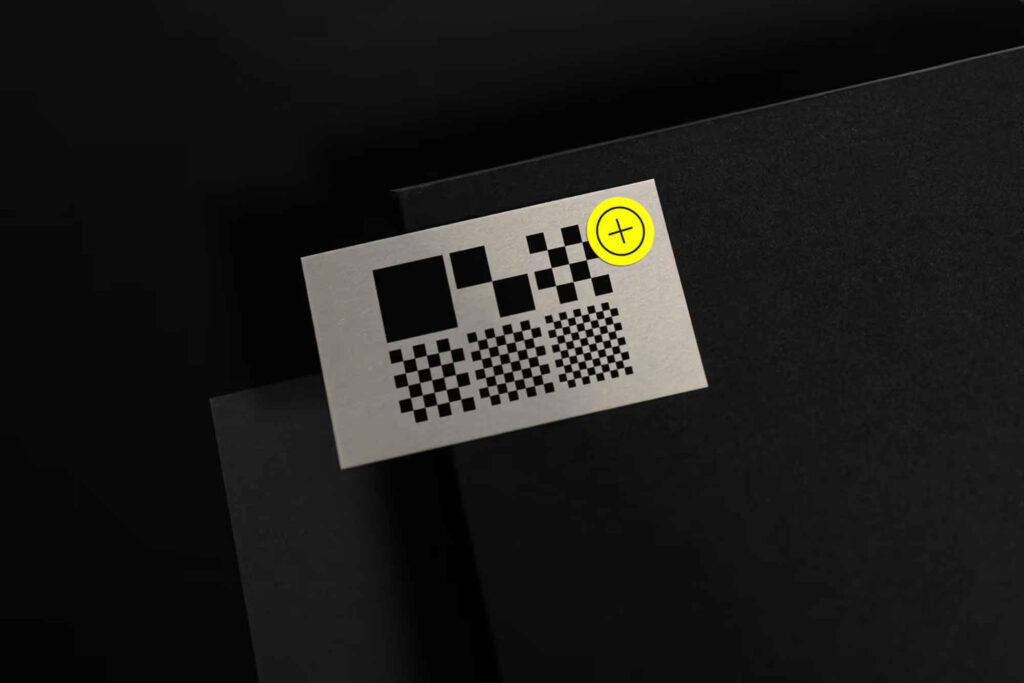 Mockup de Cartão com Relevo Grátis