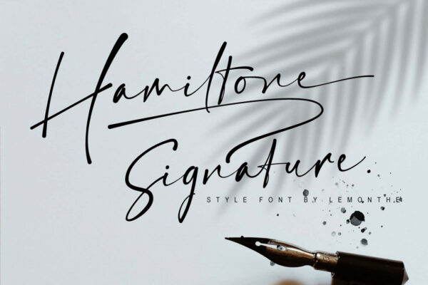 Hamiltone Signature – Script Fonte Grátis