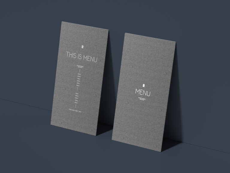 Mockup de Cardápio de Restaurante Fino Grátis