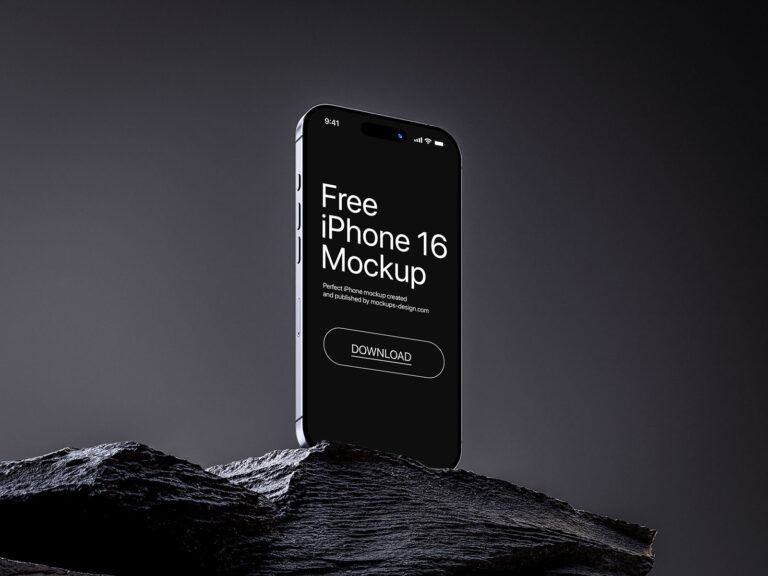 Conjunto de Mockups do iPhone on the Rock