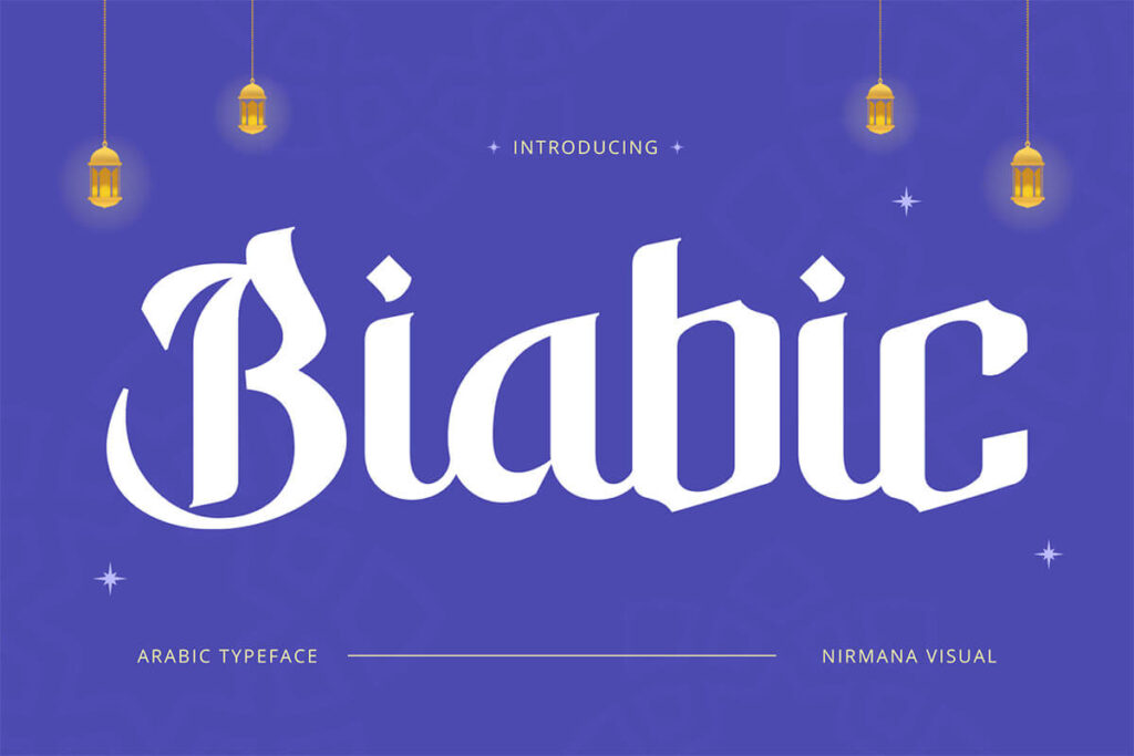 Biabic Arabic – Árabe Typeface Fonte Grátis