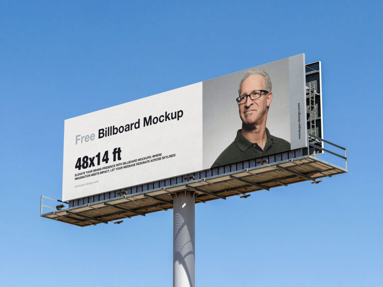 Mockup de Outdoor Largo Grátis