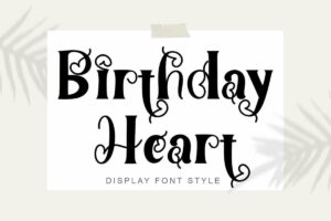 Birthday Heart – Aniversário de Coração Fonte Grátis