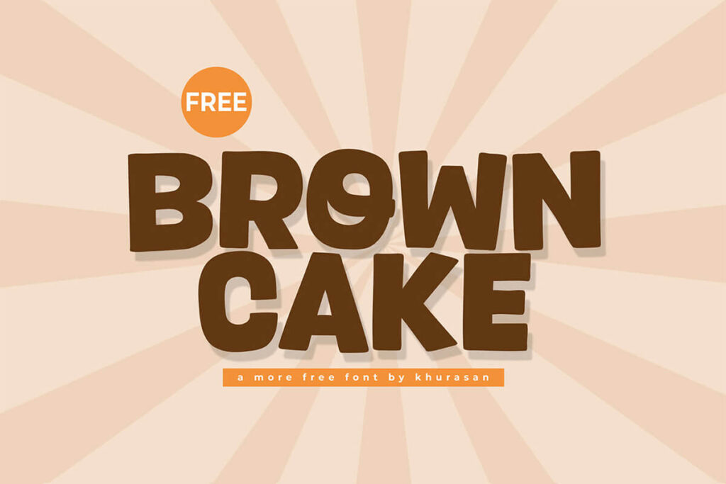 Brown Cake – Sans Serif Fonte Grátis