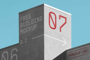 Mockup de Edifício de Concreto Grátis