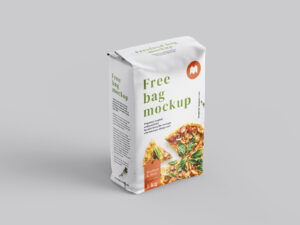 Mockup de Pacote de Papel para Alimentos Grátis