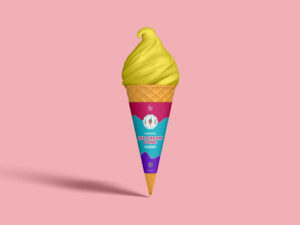 Mockup de Casquinha de Sorvete Grátis