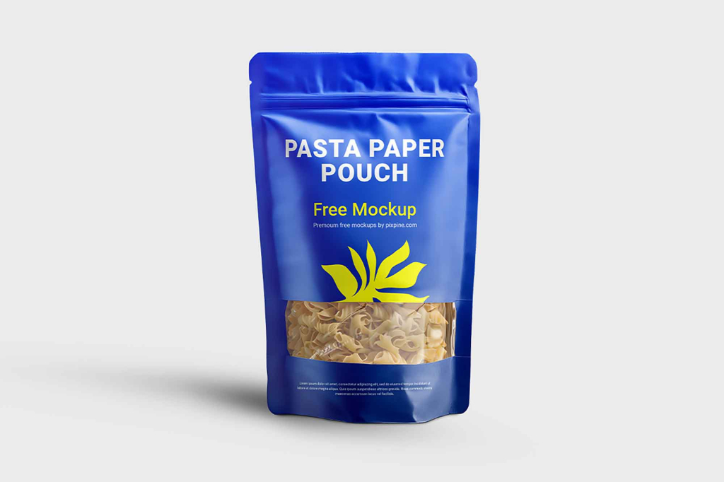 Mockup de Embalagem para Macarrão Grátis
