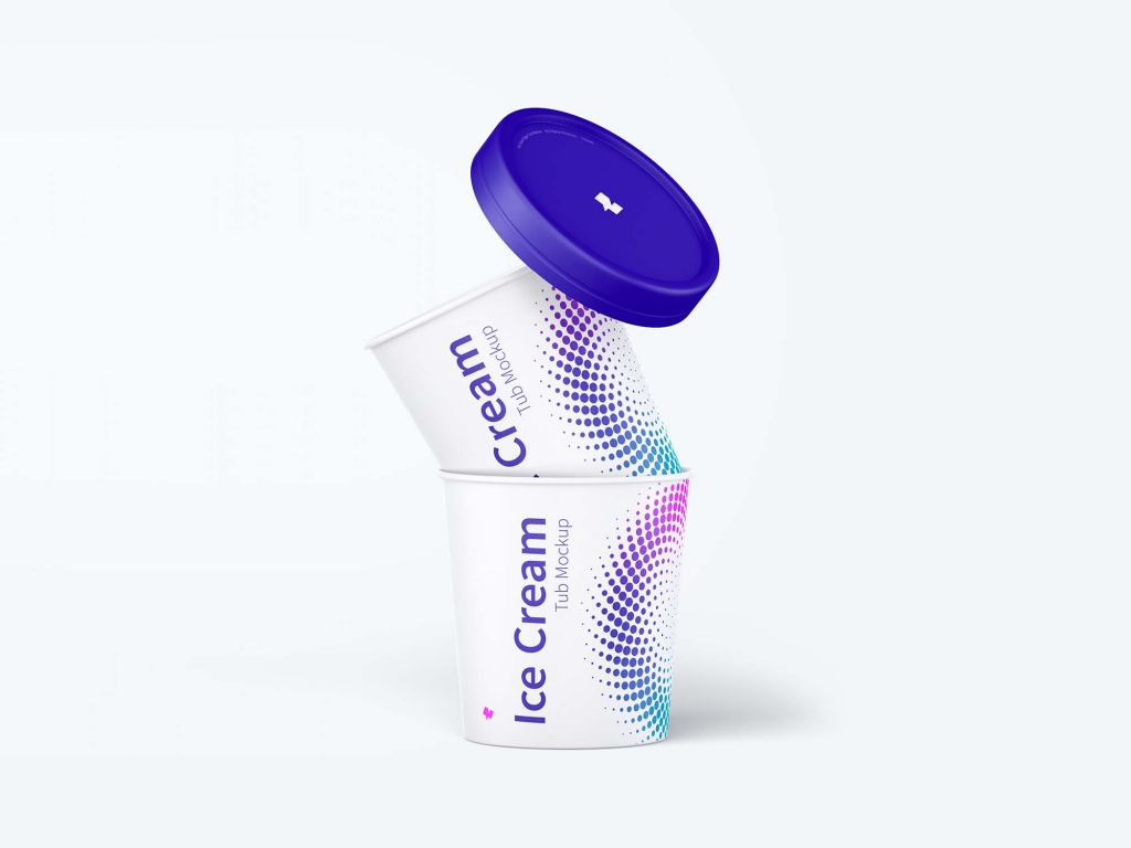 Mockup de Pote de Papel Grátis