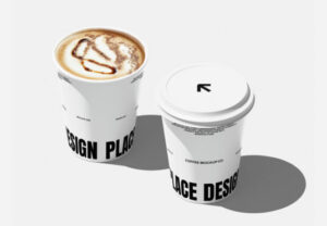Mockup de Copos de Papel Grátis