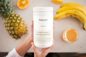 Mockup de Pote de Proteína Grátis