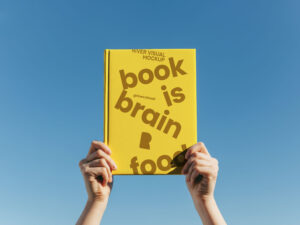 Mockup de Livro Capa Dura Grátis