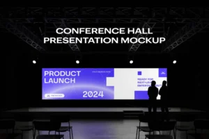 Mockup de Tela em Palco Grátis