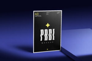 Mockup de Pôster A3 (vertical) Grátis