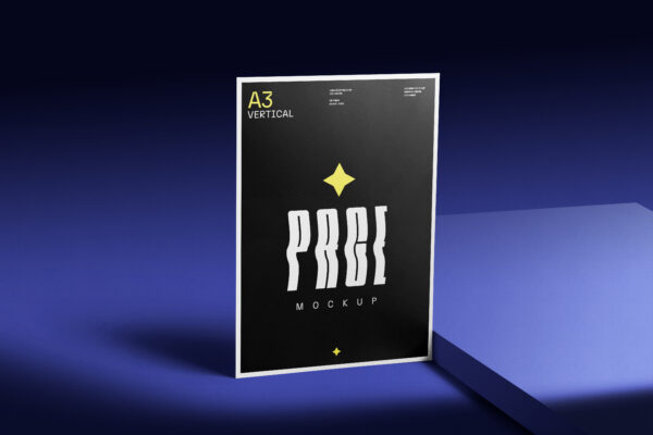 Mockup de Pôster A3 (vertical) Grátis